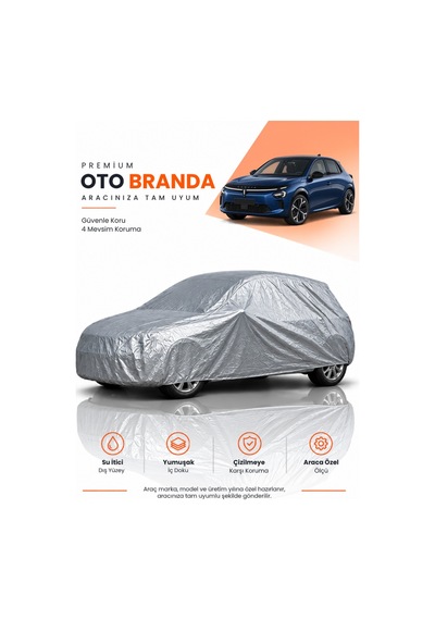 Lancia Ypsilon 2024-2026 Hatchback Uyumlu Araba Brandası Oto Branda Araba Örtüsü Araç Çadırı
