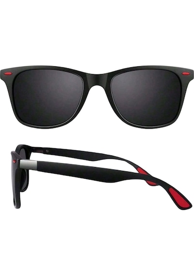 The Roomy Polarize Lens Kırmızı Çivi Detaylı Wayfarer Kadın Güneş Gözlüğü