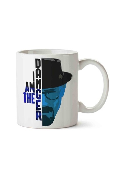 Breaking Bad I Am The Danger 2 Porselen Kupa Bardak Beyaz