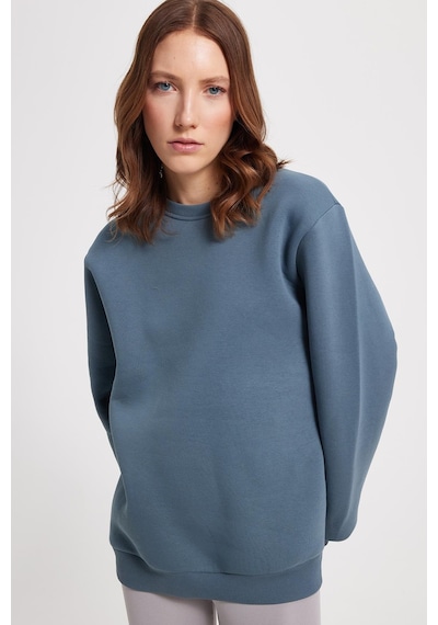 Tudors Kadın Oversize Geniş Kesim Pamuklu 3 İplik İçi Polarlı Basic Koyu Gri Bisiklet Yaka Sweatshirt-42289 Koyu Gri Tudors Kadın Oversize Geniş Kesim Pamuklu 3 İplik İçi Polarlı Basic Koyu Gri Bisiklet Yaka Sweatshirt-42289 Koyu Gri