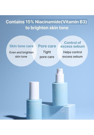 %15 Niacinamide Serum, Gözenek Sıkılaştırıcı, Sebum Dengeleyici, 30ml