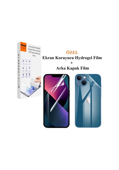 Apple Uyumlu iPhone 11 Kırılmaz Cam Ön Ve Arka 2in1 Özel Kesim Hydrogel Film