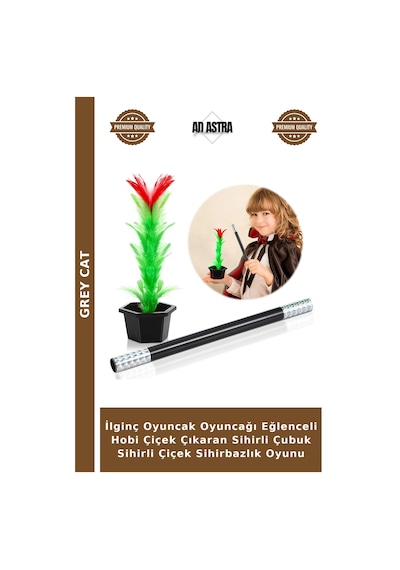 İlginç Oyuncak Oyuncağı Eğlenceli Hobi Çiçek Çıkaran Sihirli Çubuk Sihirli Çiçek Sihirbazlık Oyunu