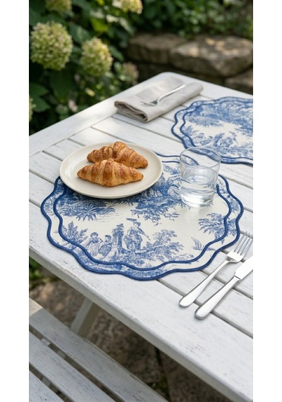 Toile Azure Amerikan Servis Çok Renkli