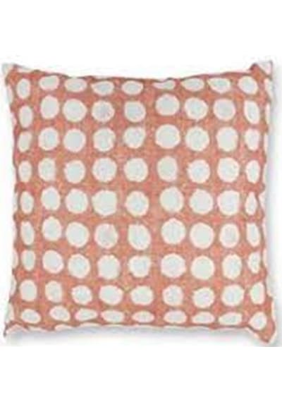 Mia Kırlent Yastık 45x45cm Yst0383 Kiremit Beyaz Puantiyeli