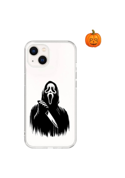 Dali Design Apple Uyumlu iPhone 14 Şeffaf Kılıf Horror 3 Tasarımlı