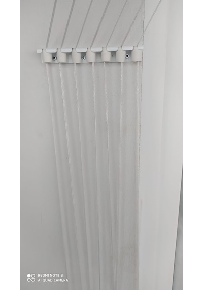 Yıldız White 4 Sıralı 150 Cm Boyunda Asansörlü Çamaşır Kurutucu Gümüş
