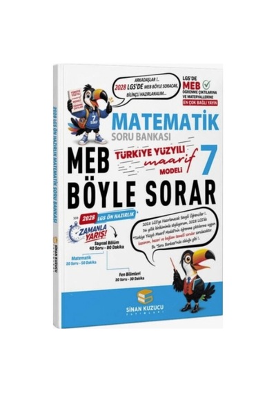 Sinan Kuzucu Yayınları 7. Sınıf Matematik Soru Bankası 2028 Lgs Ön Hazırlık