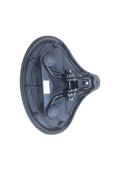 Bisiklet Sele Ultra Geniş E-Bıke&Bisiklet Uyumlu Elastomer Yaylı 27 x 24 CM Siyah