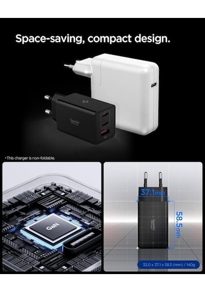 Spigen 67w Usb-c + Usb-a 3 Port Hızlı Şarj Aleti Samsung Pps 2.0 Isı Düşüren Gan Pro Akım Korumalı Pd 3.0 / Scp / Fcp Protokol Güç Adaptörü İphone & Android & İpad & Macbook Type-c Black Spigen 67w Usb-c + Usb-a 3 Port Hızlı Şarj Aleti Samsung Pps 2.0 Isı Düşüren Gan Pro Akım Korumalı Pd 3.0 / Scp / Fcp Protokol Güç Adaptörü İphone & Android & İpad & Macbook Type-c Black