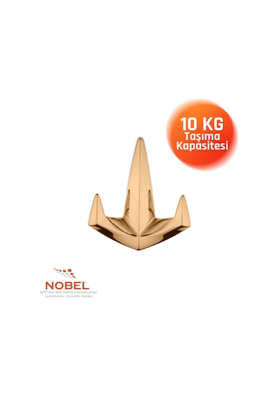 Datça Lüks Askı, Metal, Vestiyer Askı, 128 Gr, Dolap Askılık, Duvar Askılığı, Albrifin Vidalı 5 Adet