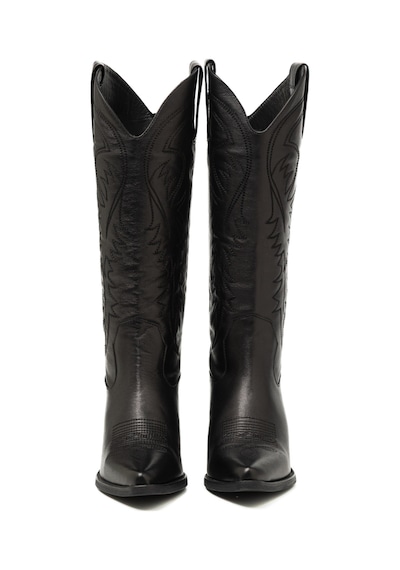 Nero Black Çizme Kadın 25k8605 Vergelio Skin Siyah