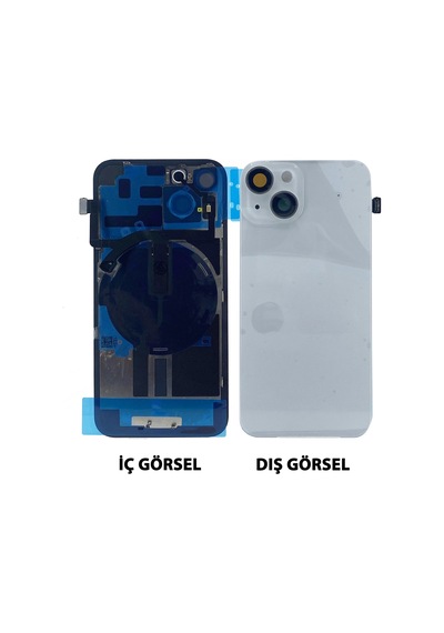Teknonet Apple Uyumlu iPhone 14 Kamera Camlı Batarya Kapağı + 001