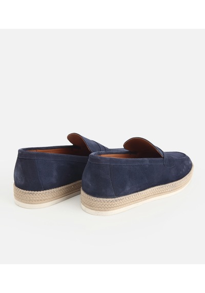 Hotiç Erkek Süet Deri Lacivert Hasır Detaylı Günlük Loafer 02ayh319490a680 02ayh319490a680 Lacivert