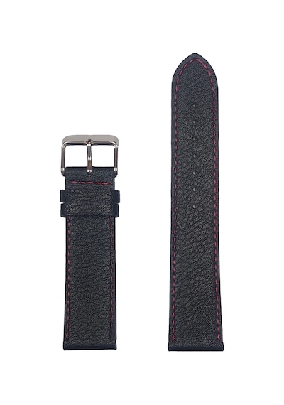 Rs2007r Renesance Deri Kayış - Siyah-kırmızı - 24mm Şeffaf