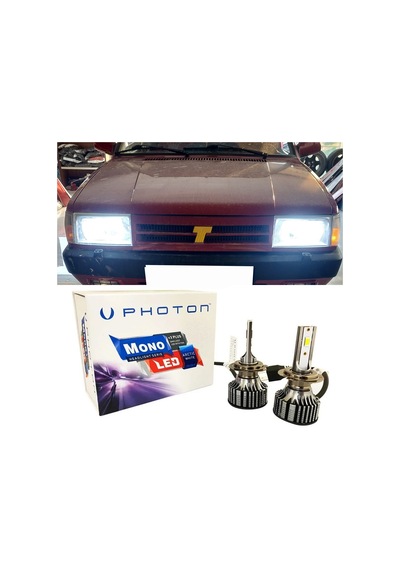 Tofaş Şahin Led Xenon Uzun + Kısa Farı Ampulü H4 Mono Yeni Seri Beyaz