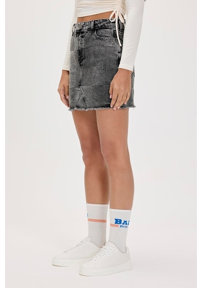 Bad Bear Vendy Siyah Denim Etek Siyah