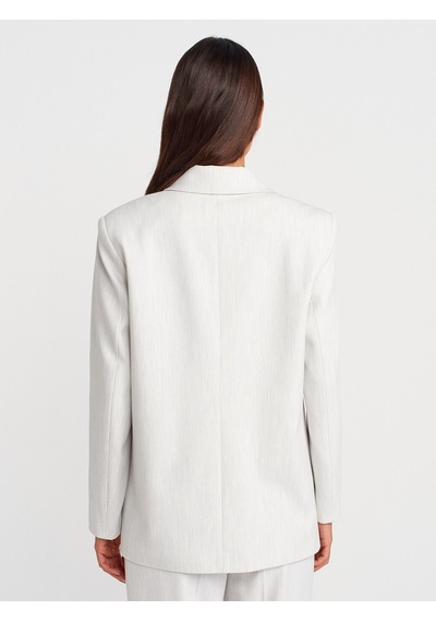 Dilvin 60767 Blazer Ceket-açık Gri Açık Gri