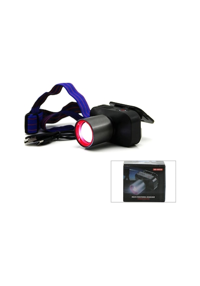 Şarjlı 30w Kafa Lambası Fener 1 Led Usb - Type-c Kademe Işık Ayarı - Flaşör 5047