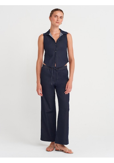 Dilvin 72157 Pijama Pantolon-lacivert Lacivert