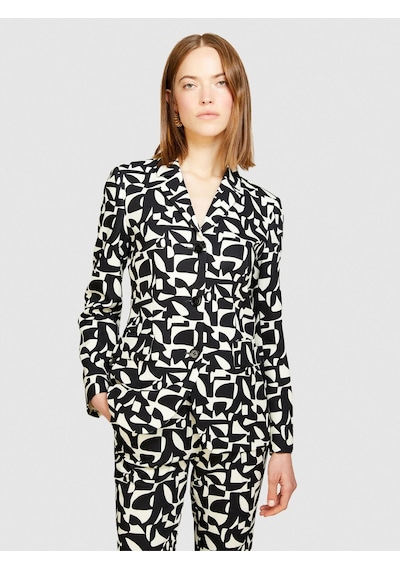 Sisley Tamamı Desenli Dar Kesim Ceket Kadın Pembe Ceket - 324p2olrlw01v