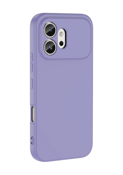 Honor 600 Uyumlu Içi Kadife Lansman Kılıf Ve Şeffaf Temperli Cam Ekran Koruyucu Lila