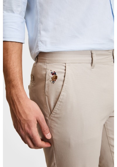 U.s. Polo Assn. Erkek Taş Pantolon Kanvas-chino 50322310-vr049 Taş Rengi