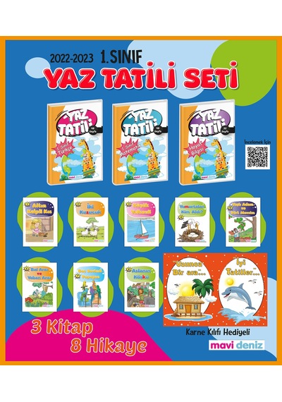 Mavi Deniz 1. Sınıf Tatil Kitabı 2. Sınıfa Geçenler İçin