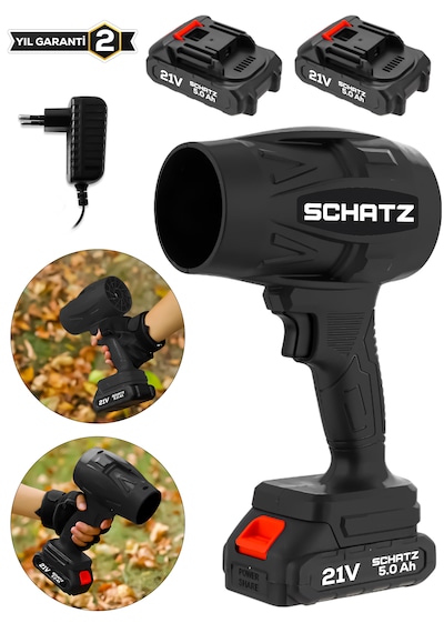 Schatz 21 V Çift Akülü Şarjlı Akülü Jet Fan Üfleyici Toz Üfleyici Mangal Yakma Araç Kurutma Makinesi S112