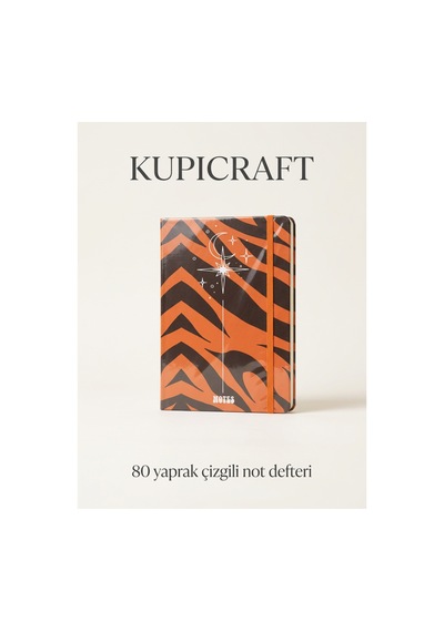 14x20 80 Sayfa Çizgili Sert Kapak Lastikli Not Defteri Ajanda - Planner - Günlük Turuncu - 936466326 Turuncu