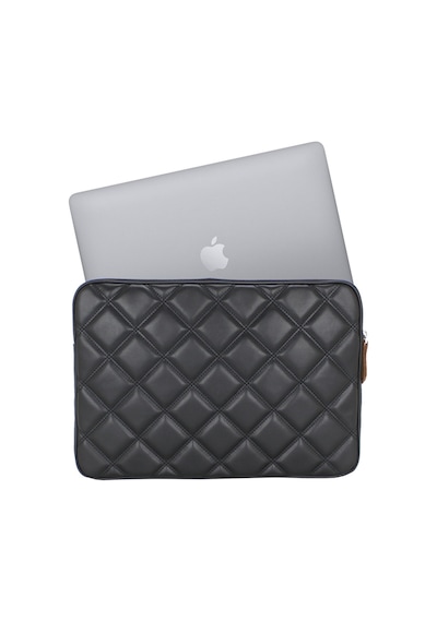 Case Club Apple Uyumlu MacBook Air Pro 13-14" Su Geçirmez Laptop Kılıfı Siyah