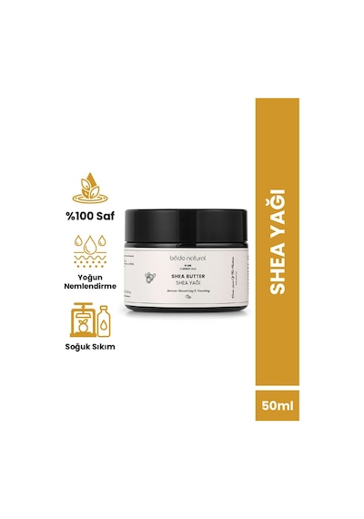 Bade Natural Shea Yağı Soğuk Sıkım %100 Saf 50 ML