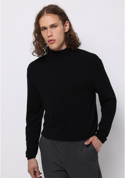 Colin's Colins Regular Fit Turtle Neck Jakarlı Erkek Siyah Kazak Cl1077102 Q1.v1 Blk Siyah