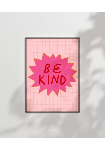 Çerçevesiz Poster Pembe Naziklik