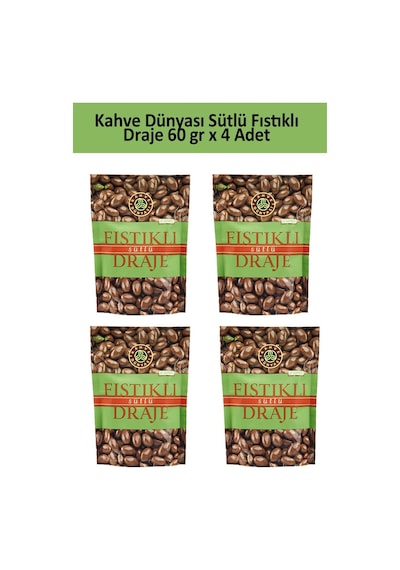 Kahve Dünyası Antep Fıstık Draje 4 x 60 G