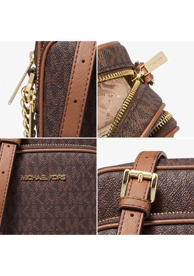 Michael Kors Jet Set Travel Kadın Logolu Çapraz Omuz Çantası 35f1gtvc2b Kahverengi