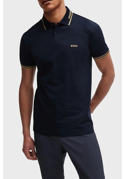 Boss Erkek Polo Yaka T Shirt 50506193 401 Lacivert Lacivert