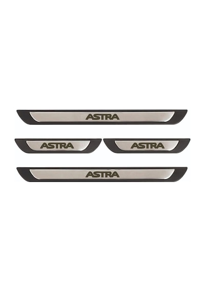 Opel Astra H Kasa 2004-2013 Modeller Old Krom Kapı Eşiği 4 Parça Paslanmaz Çelik
