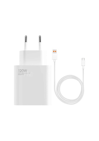 FitPlus MDY-12-ED Power Adapter 120W Şarj Aleti ve Type-C Kablo Set Beyaz