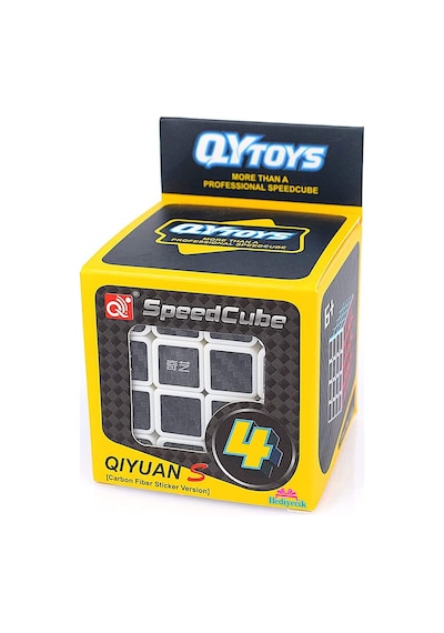 Qiyi Qiyuan S 4x4 Karbon Fiber Zeka Küpü Akıl Küpü Rübik Küp