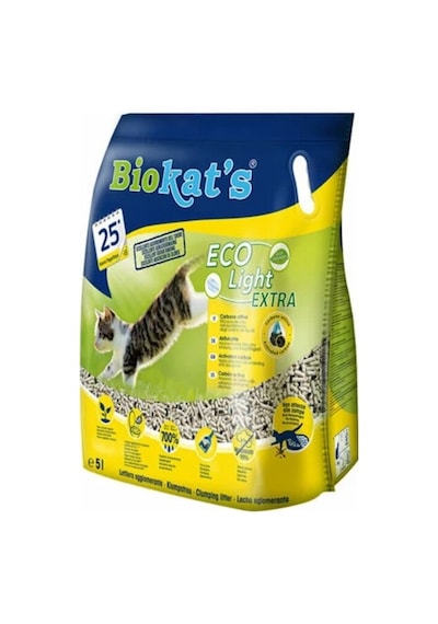 Biokat's Eco Light Extra Pelet Aktif Karbonlu Kedi Kumu 2 x 5 L