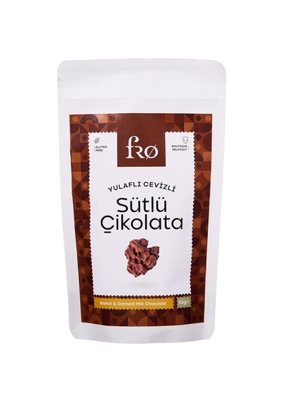 2 Adet Fro Yulaflı Cevizli Sütlü Çikolata 50 G