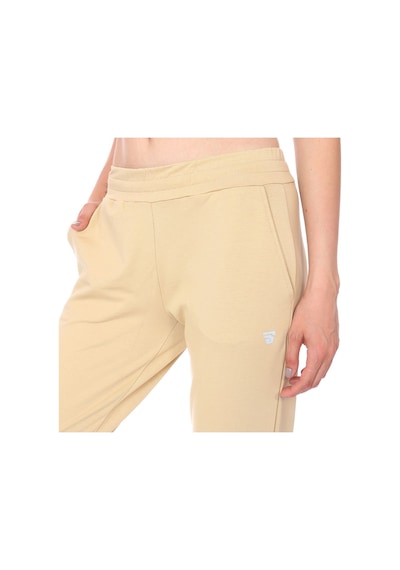 Sportive Wide Sweat Kadın Bej Günlük Stil Eşofman Altı 712108-bej Siyah
