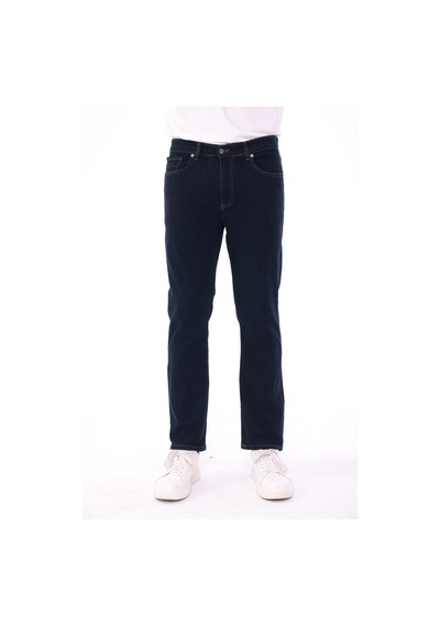 Blayn Jeans Erkek Tint Efekt Diz İzi Yapmayan Pamuklu Esnek Denim Jean Kot Pantolon Regular Kalıp Koyu Zift