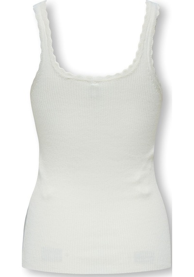 Only Onlgemma Sl U-neck Knt Noos Kadın Beyaz Kazak - 15314659 Beyaz