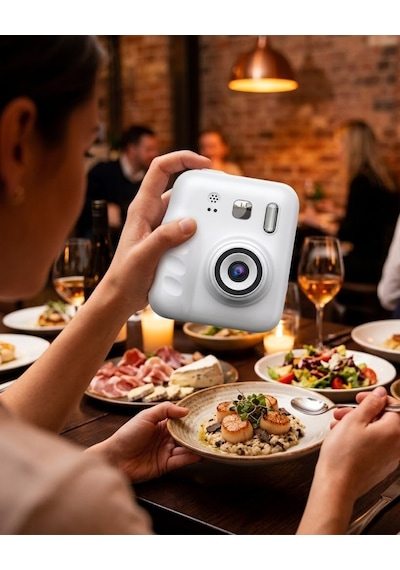 Mini Çocuk Fotoğraf Makinesi Baskı Özellikli Video Çekim 4 Kağıt Rulo Hediyeli Standart