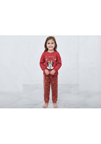 Zelhanbrand Kız Çocuk Mini Mause Desenli Eşofman Takımı 15-kırmızı