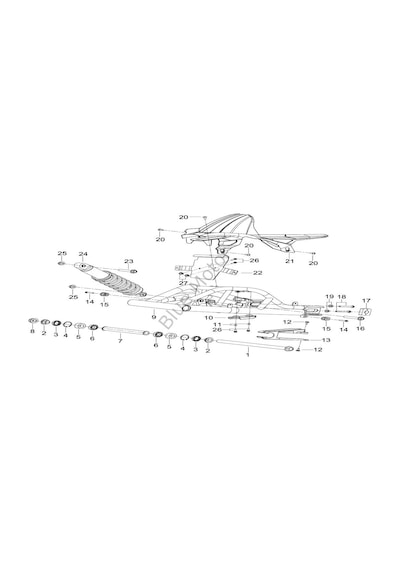 BENELLİ 502-C ARKA ÇAMUR BAĞ. ELEMANI 65773P290000