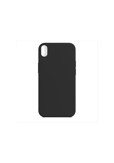 Apple iPhone Uyumlu Xr Kadife Kaplı Lüx Lansman Silikon Kılıf Siyah