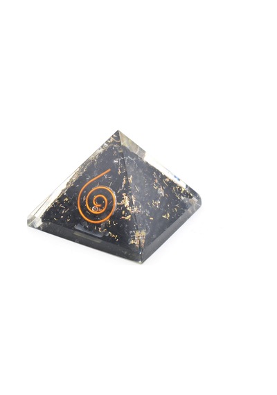 Hakiki Doğal Şungit Taşı Orgonit Piramit 30 Gram